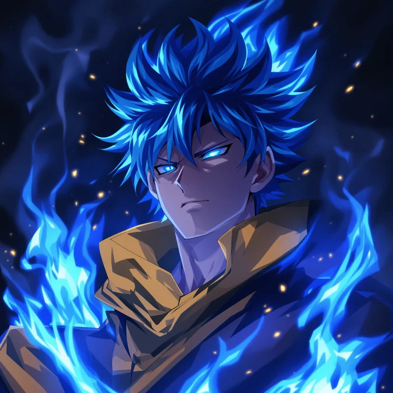 Bachira blue flame avatar.
