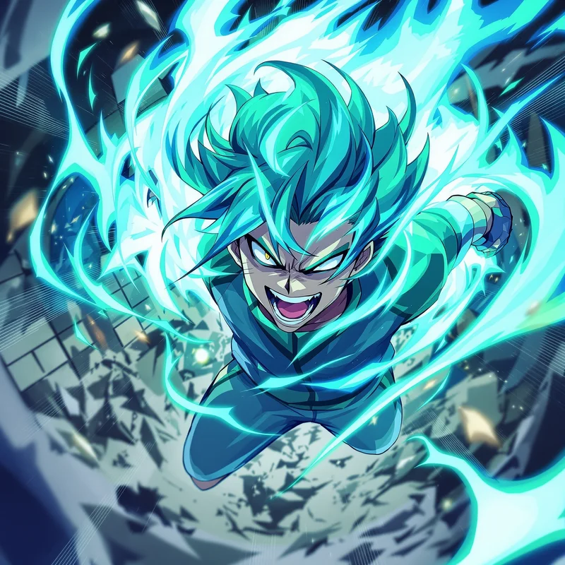 Cool blue Bachira PFP with restrained expression and profile-first readability