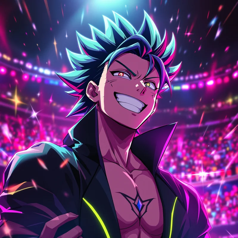 Broken-calm Bachira avatar designed as an emotional football anime icon