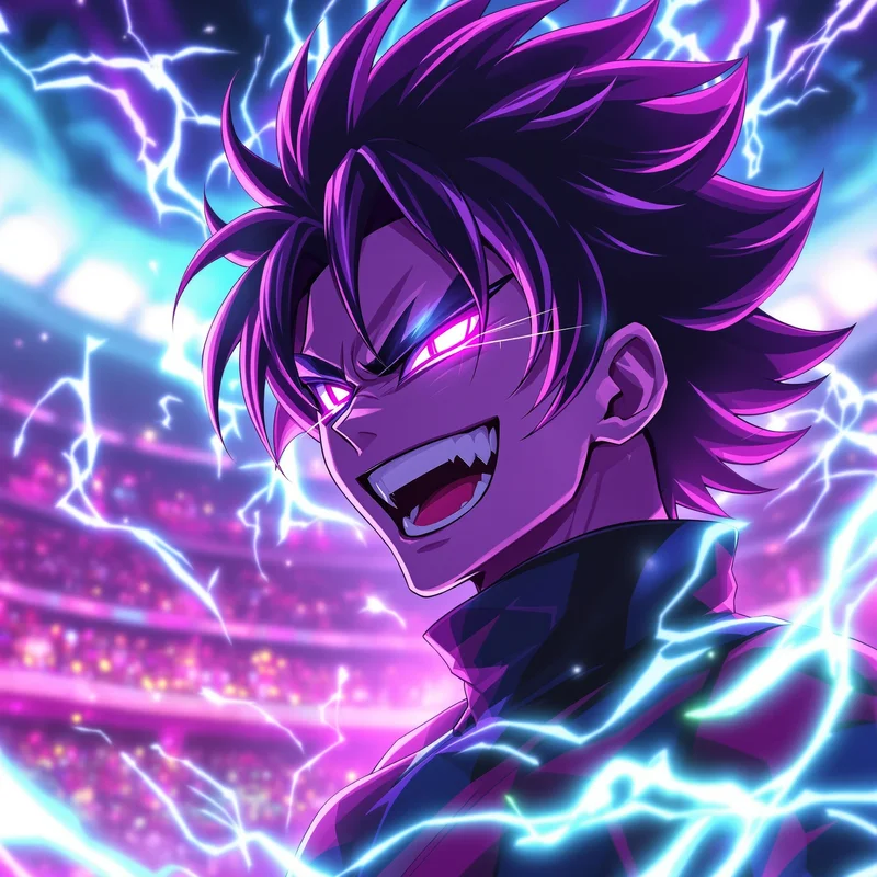 anime striker Bachira profile image with personality focus capturing bachira letting intuition lead everything