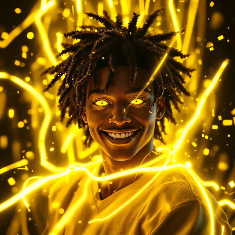 Bachira neon yellow avatar.