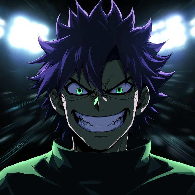 Bachira night-mode avatar carrying quiet emotion and subtle football identity