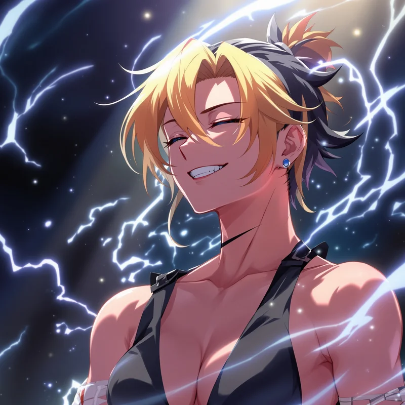 Bachira digital identity icon with expressive anime style capturing bachira seeing paths no one else notices