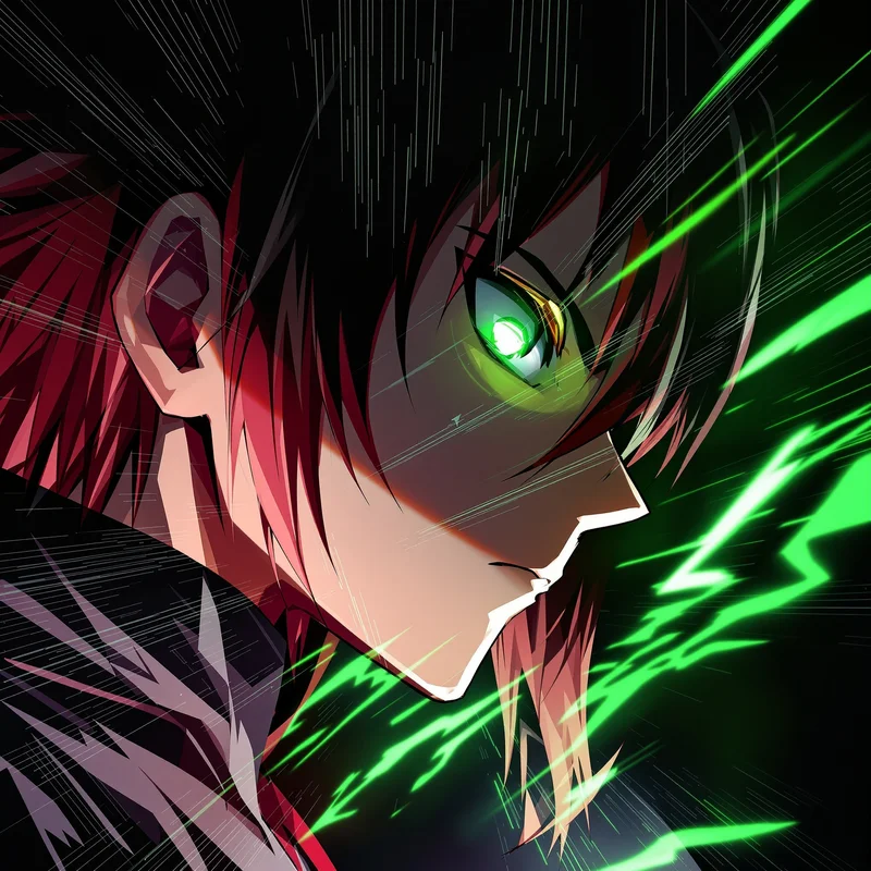 Soft-lit Bachira profile image for a calmer anime striker identity