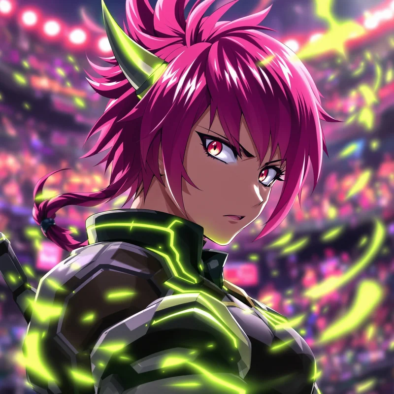 City-lit Bachira profile image with reflective striker mood and anime depth