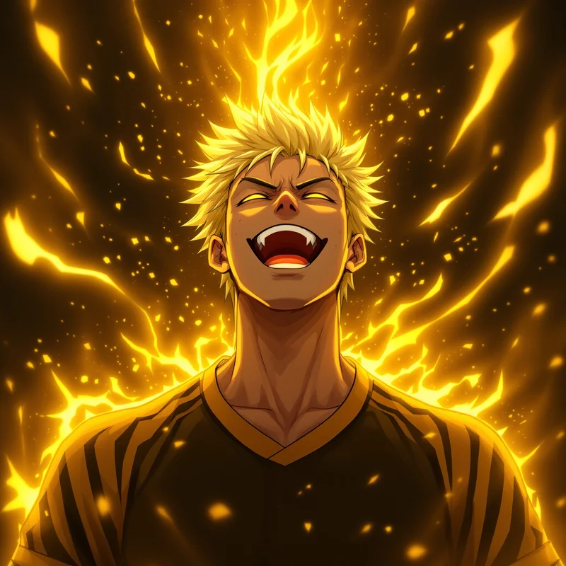 Bachira yellow aura avatar.