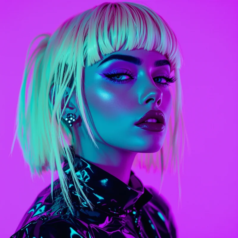 baddie avatar image with dark aesthetic for messaging profile icon