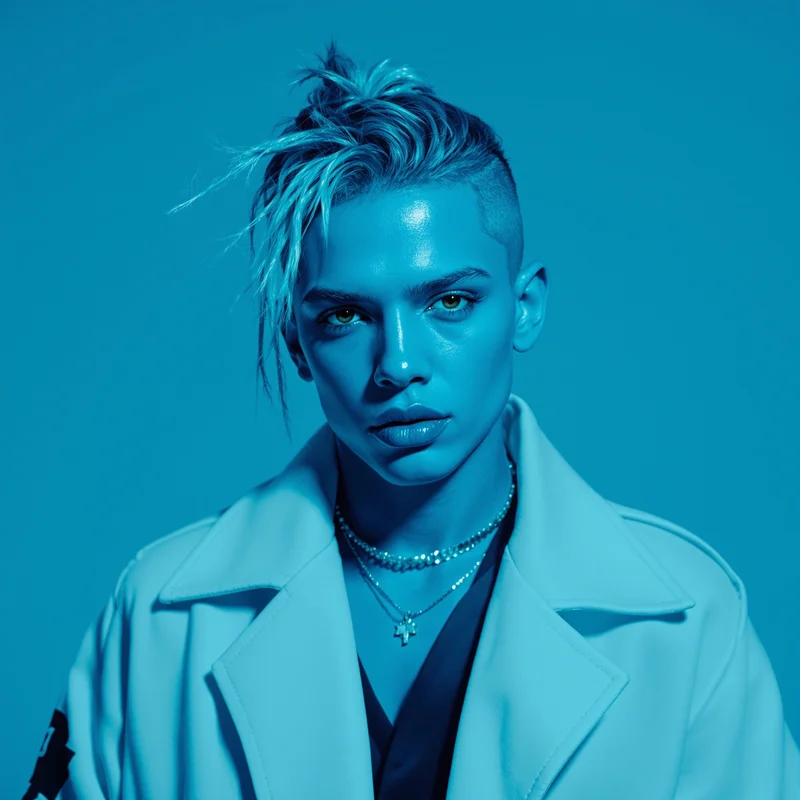 baddie avatar image with sharp lighting for messaging profile icon