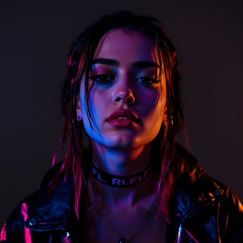 baddie PFP portrait with strong contrast for digital identity