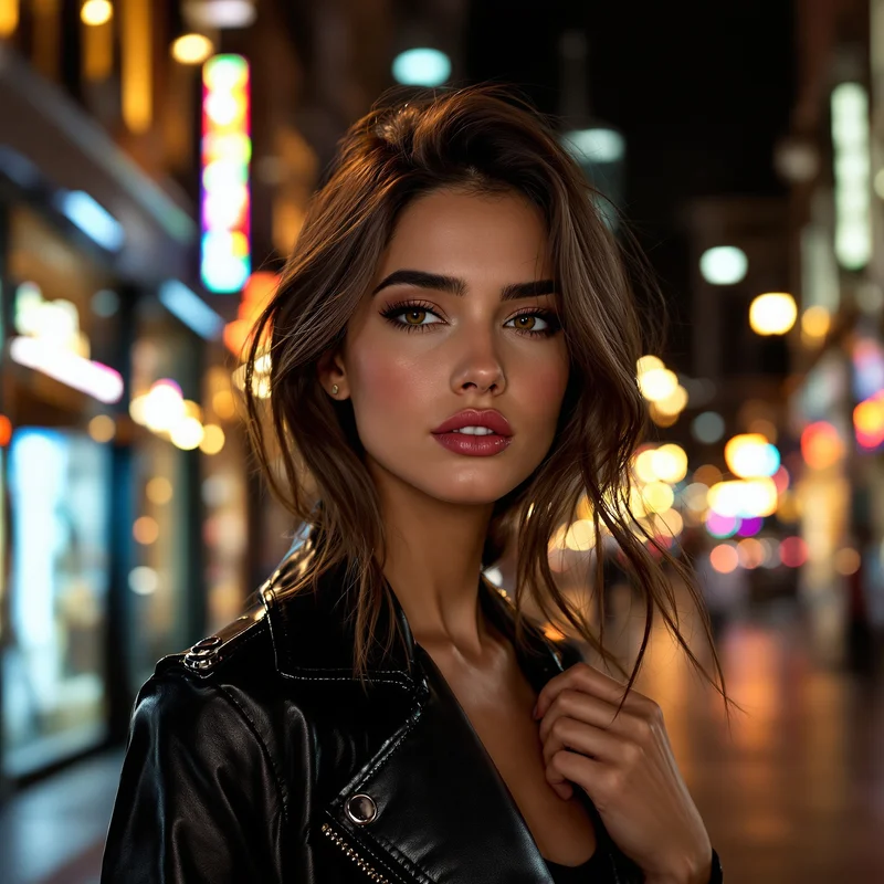 Leather Jacket Baddie PFP.