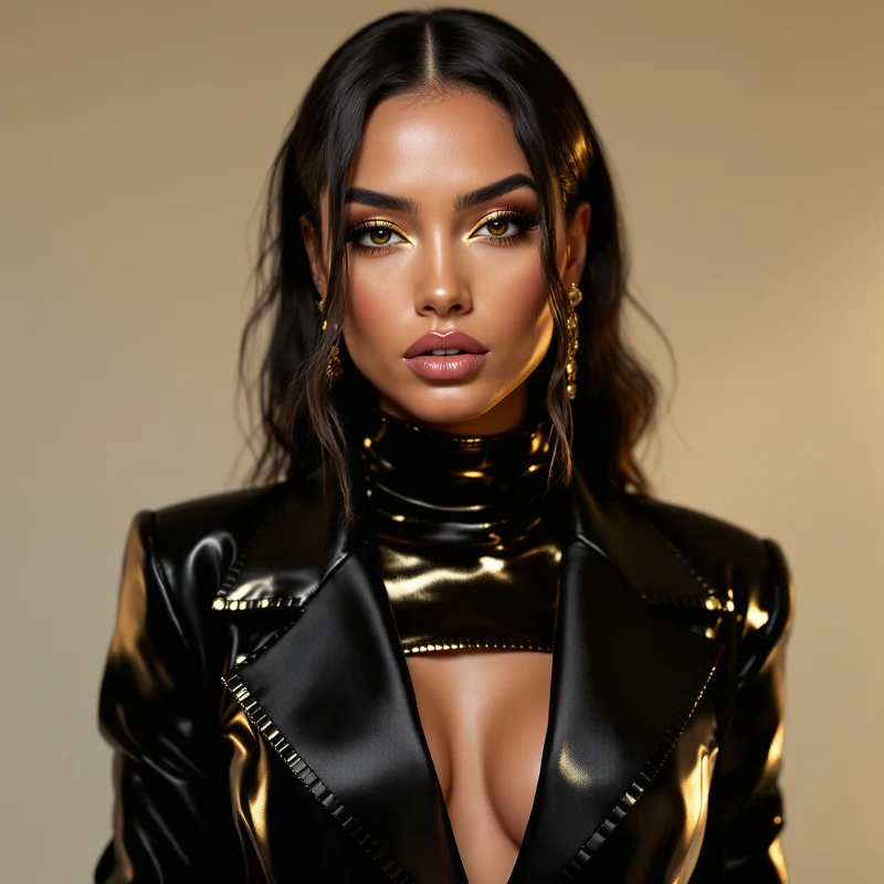 baddie PFP portrait with sharp lighting for messaging profile icon