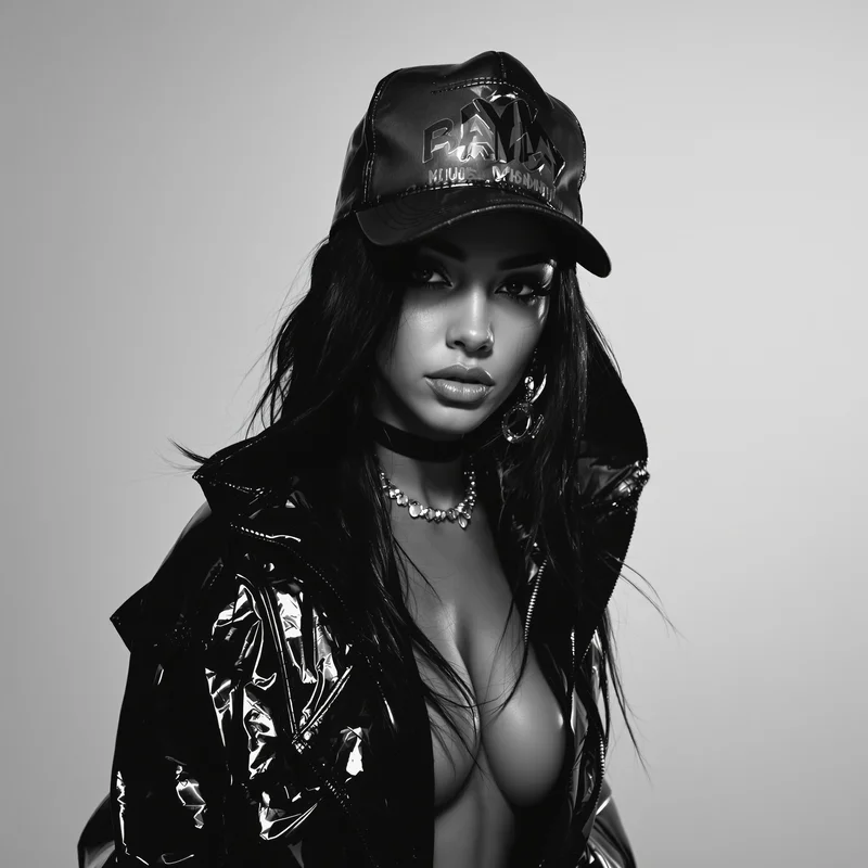 baddie PFP portrait with strong contrast for social media avatar