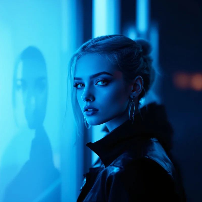 baddie avatar image with sharp lighting for profile picture use