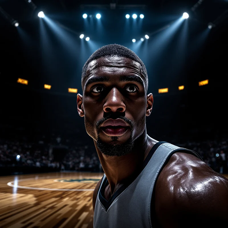 Basketball avatar profile image with focus