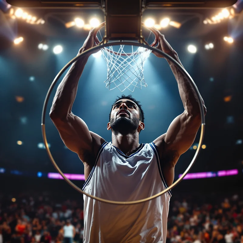 Basketball PFP with sporty composition