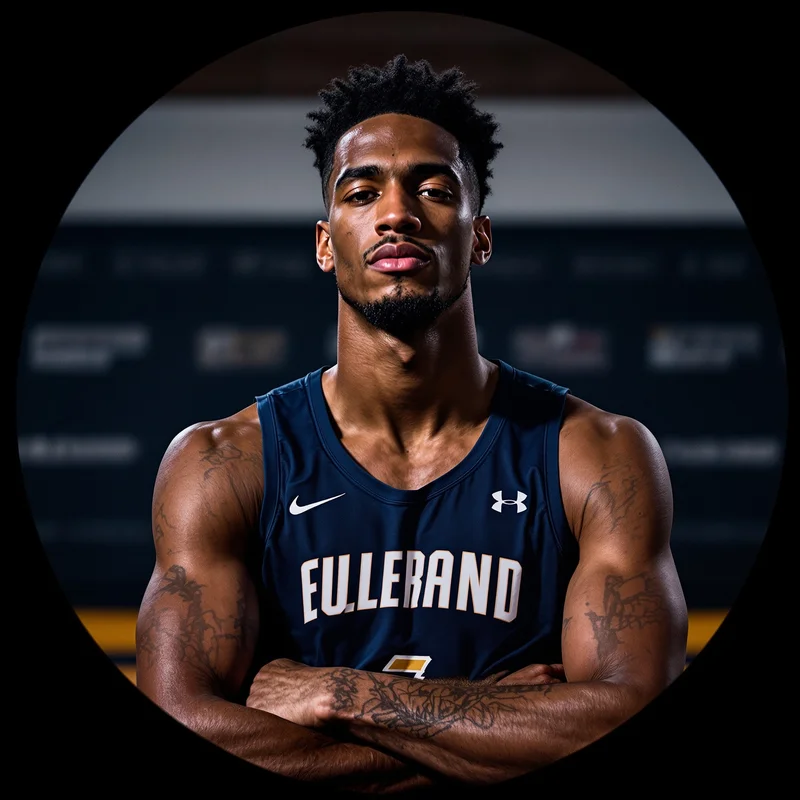 Basketball PFP with sporty composition