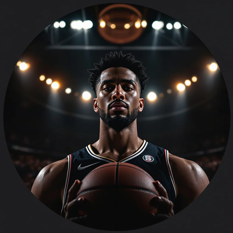 Basketball PFP with sporty composition