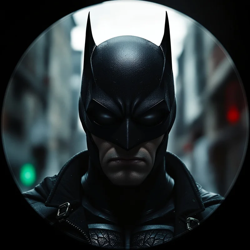 Batman avatar portrait with vigilante personality