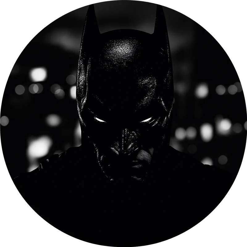 Batman avatar portrait with vigilante personality