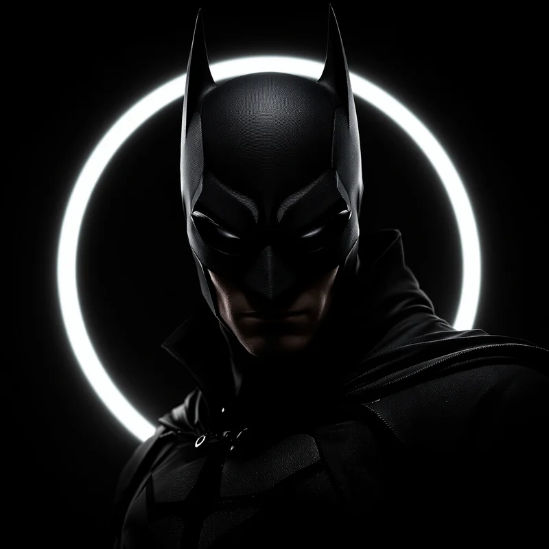 Batman avatar portrait with vigilante personality