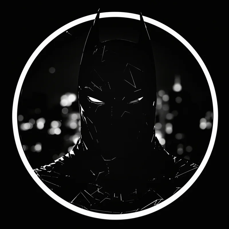Batman avatar portrait with vigilante personality