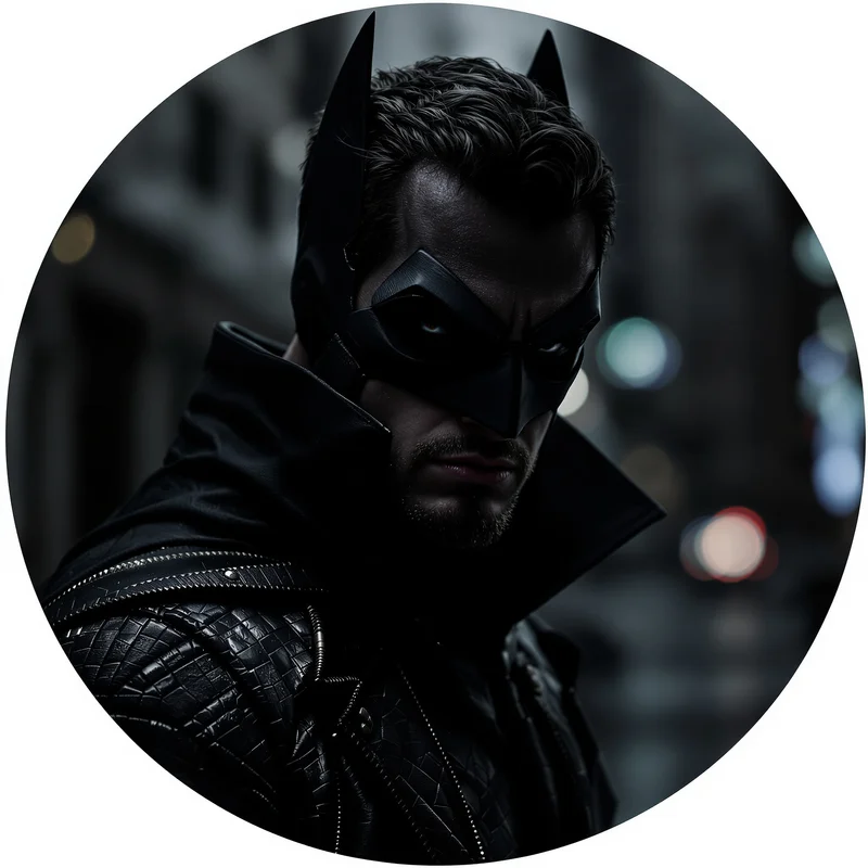 Batman PFP with noir composition and clear identity