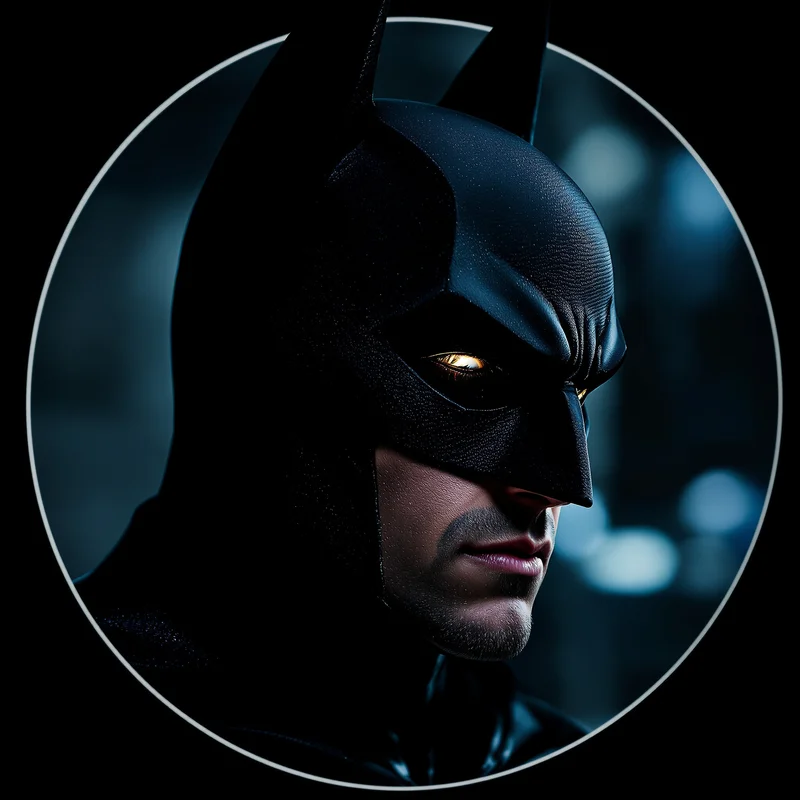 Batman profile image optimized for visibility and identity