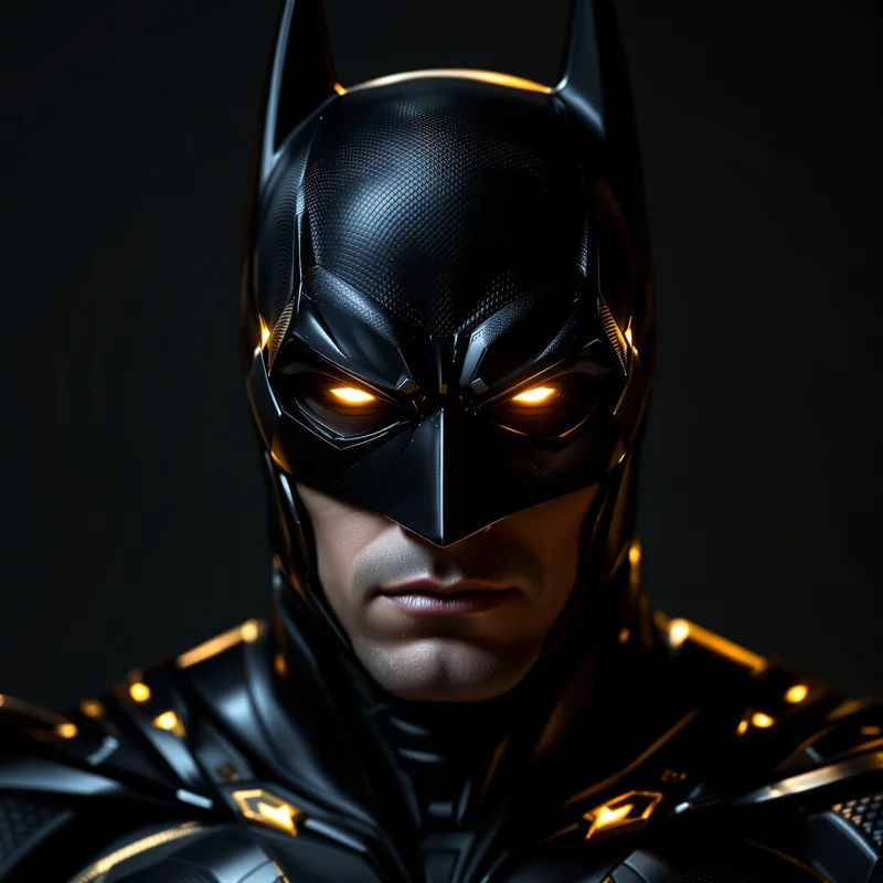 black gold batman pfp with luxury dark aesthetic