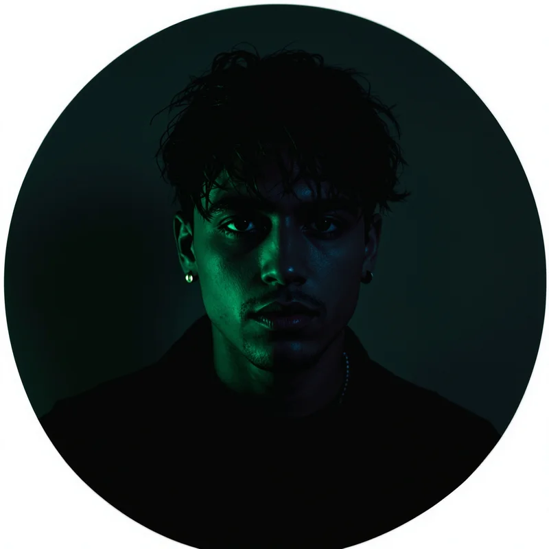 Billie Eilish avatar profile image with moody expression