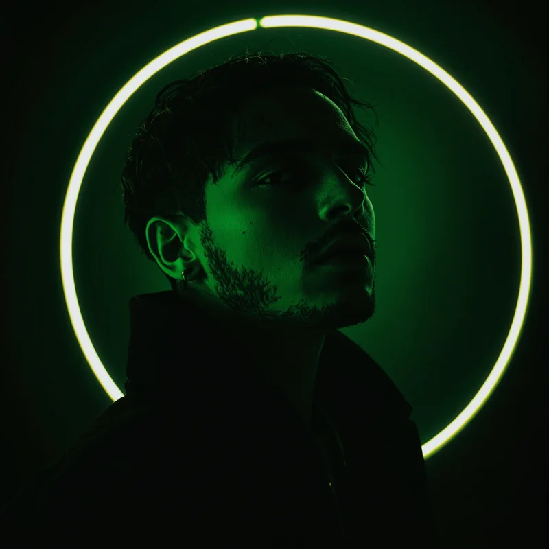 Billie Eilish avatar profile image with moody expression