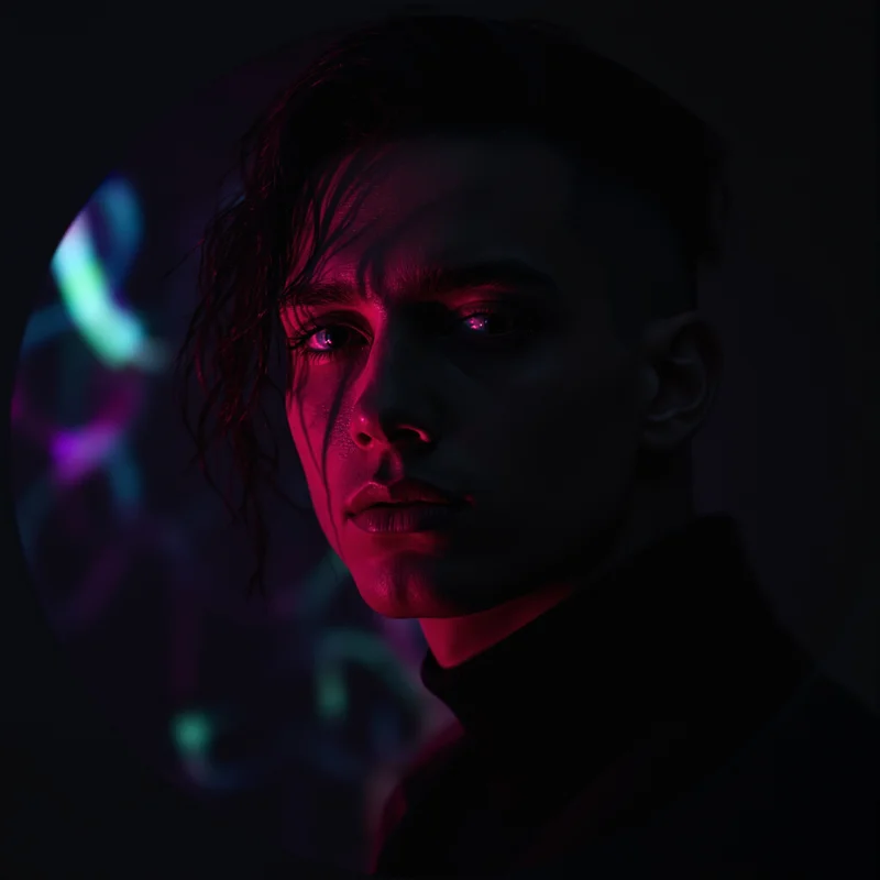 Billie Eilish avatar portrait with calm personality