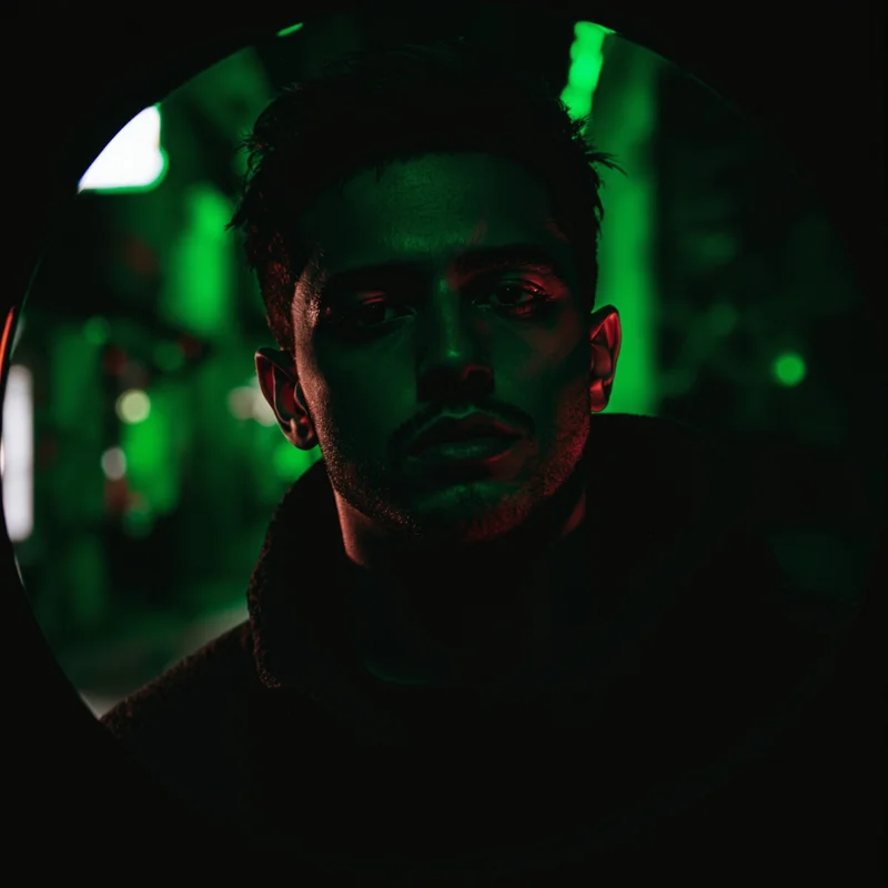 Billie Eilish avatar profile image with moody expression