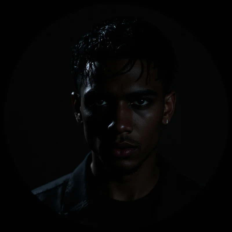 Billie Eilish avatar profile image with moody expression