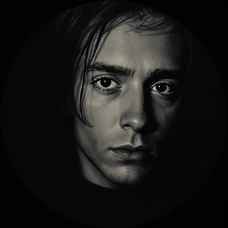 Billie Eilish avatar profile image with moody expression