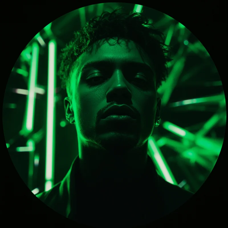 Billie Eilish avatar portrait with calm personality