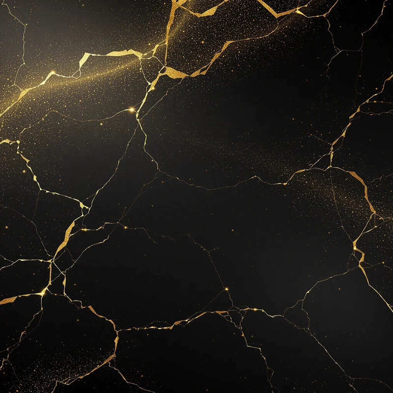 Eternal black gold background
