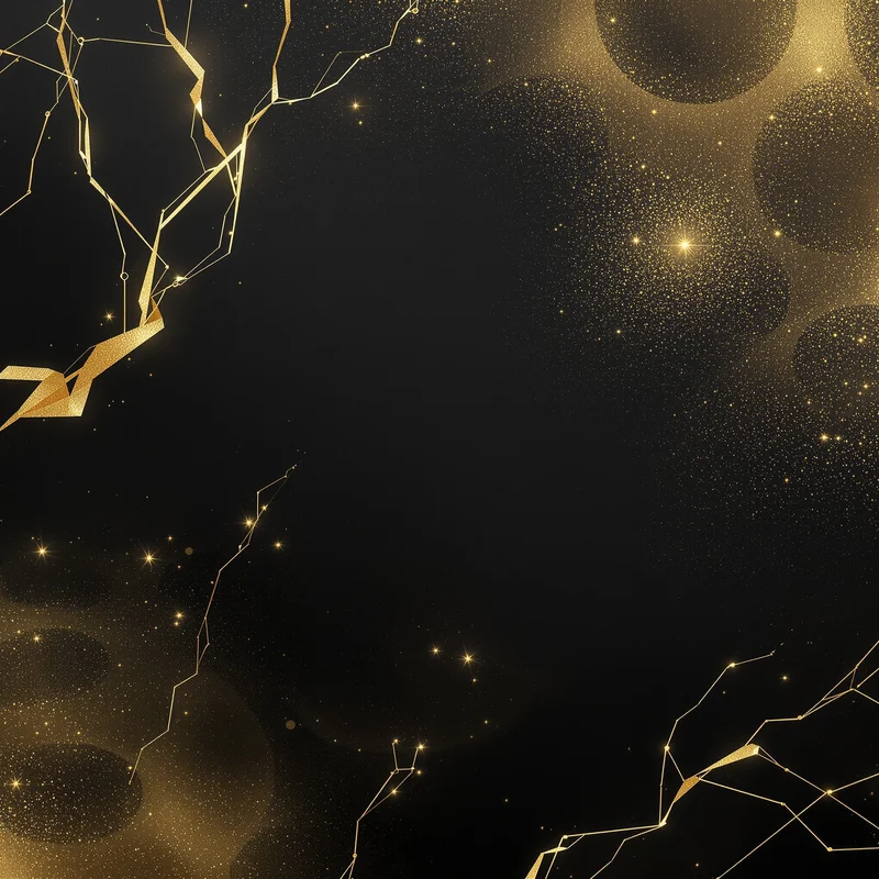 Studio minimal black gold background