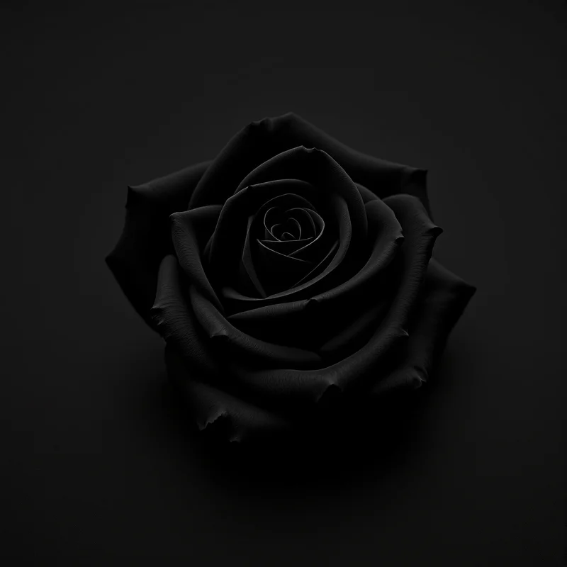 Black Rose Close-Up Background
