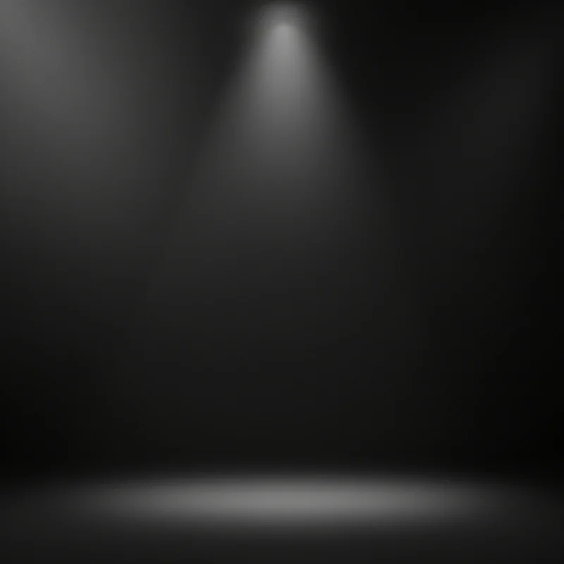 Black background with center glow