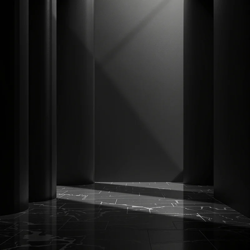 Black background with column shadow