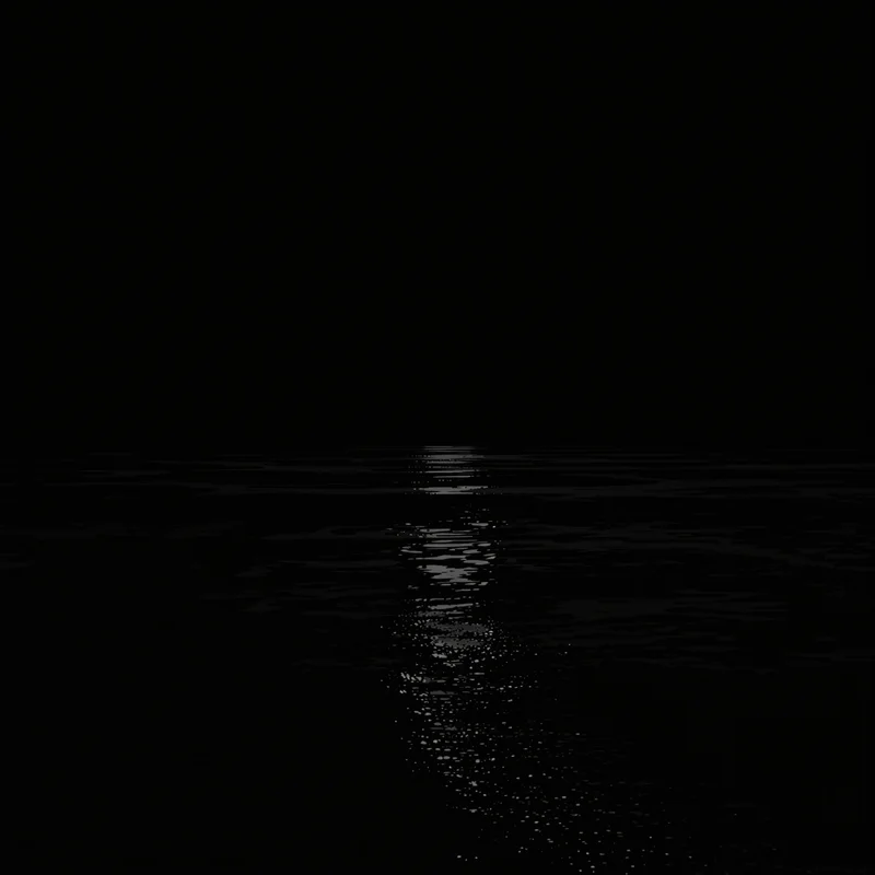Dark Ocean Horizon Background