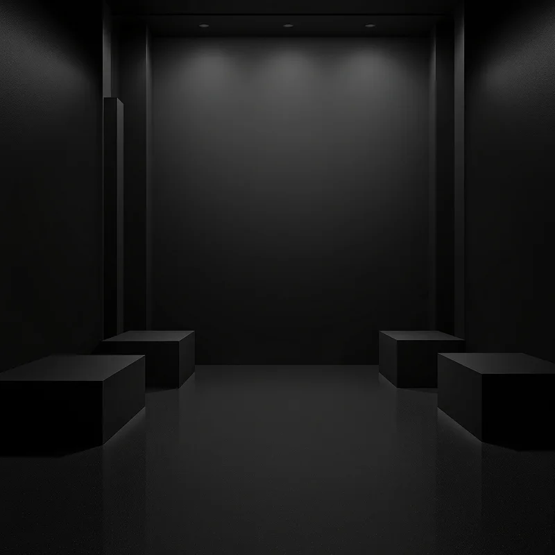 Floating depth black background
