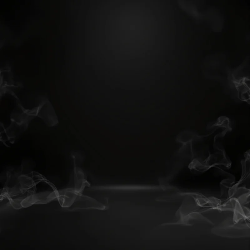 Black background with light vapor