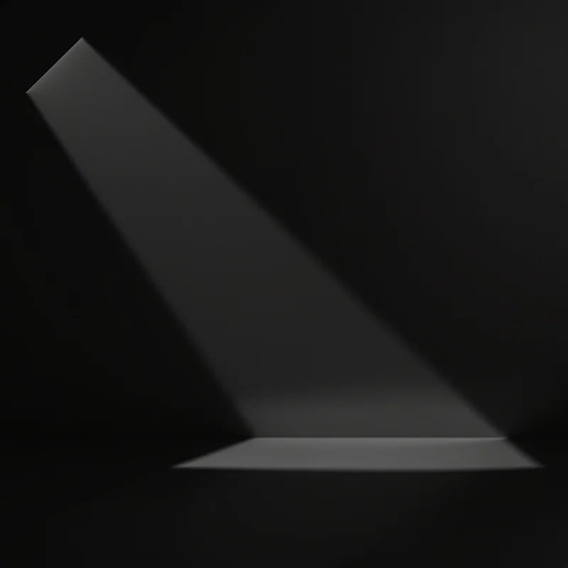 Black background with side light