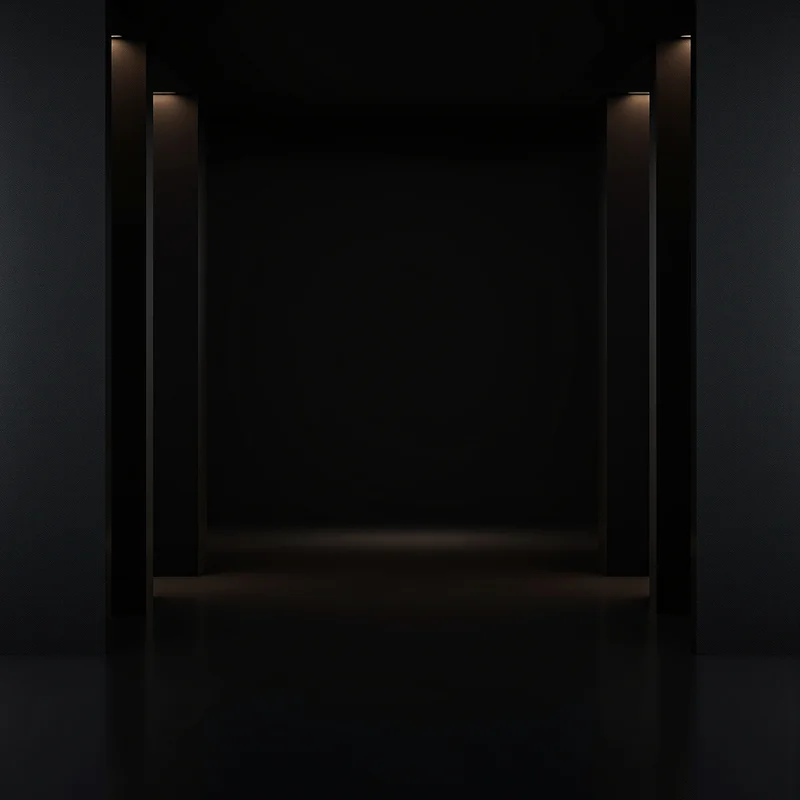 Black background with wall light