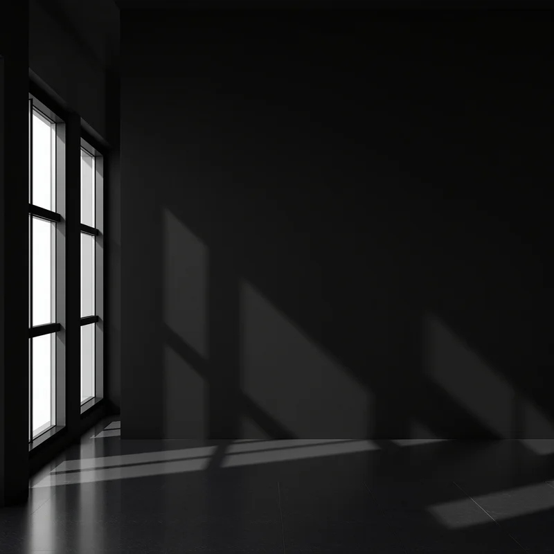 Black background with window shadow