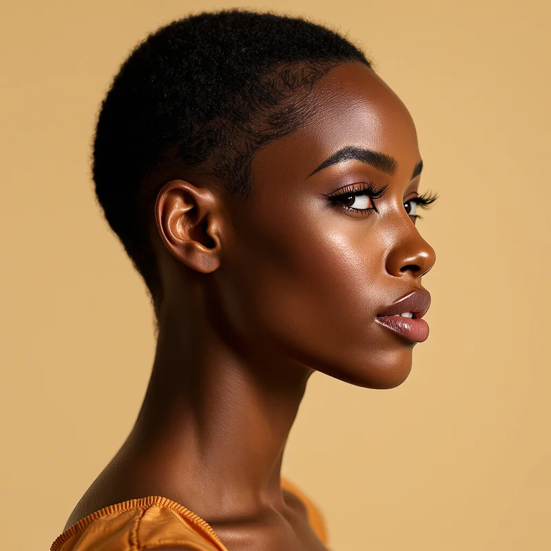 Black Girl avatar profile image with confident expression