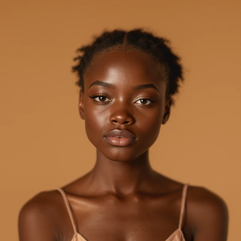 Black Girl avatar profile image with confident expression