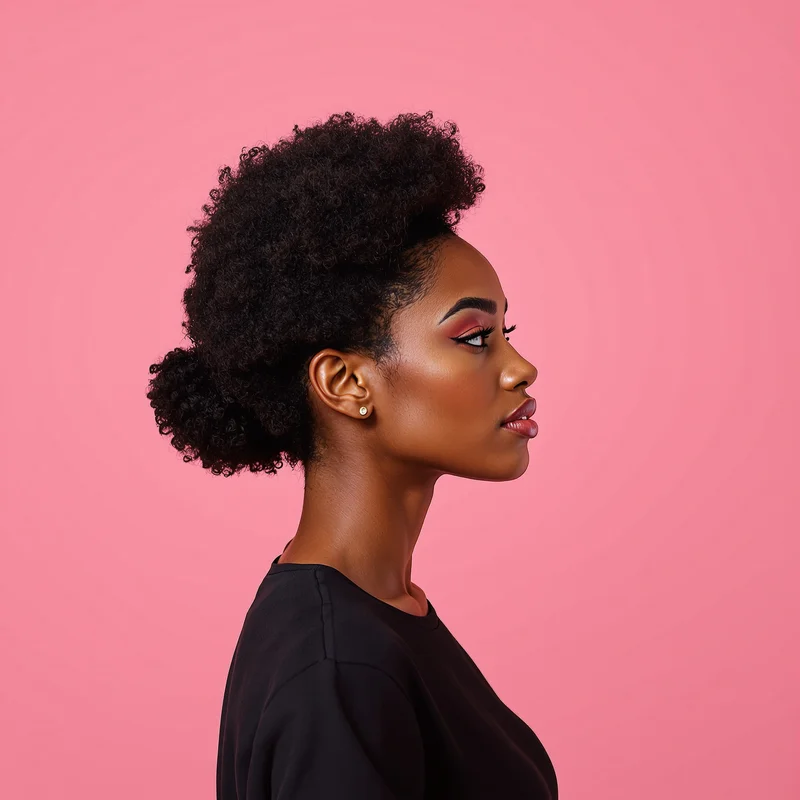 Black Girl PFP with natural tone and identity focus