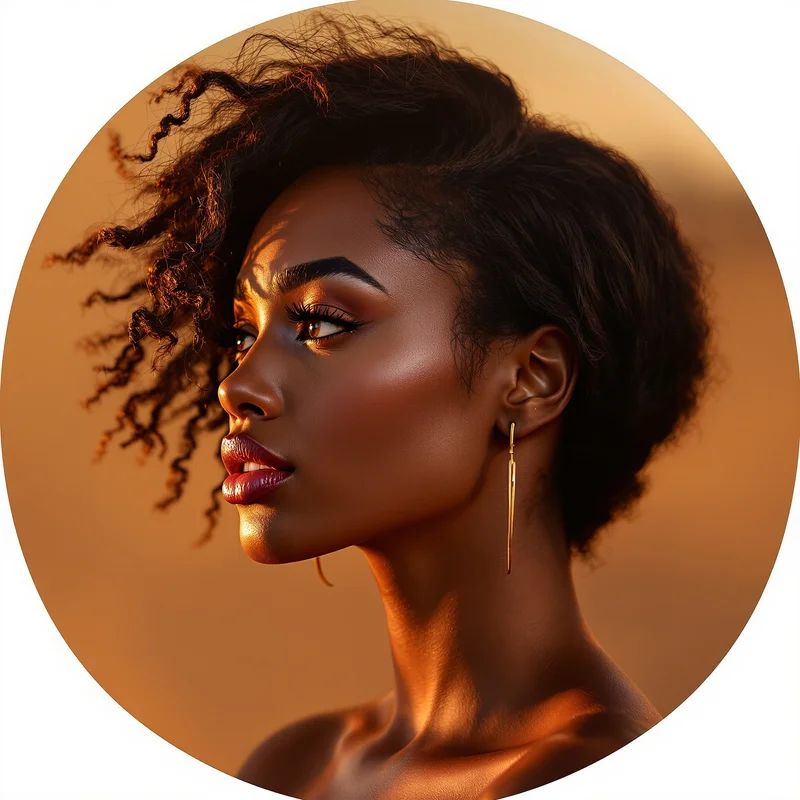 Black Girl PFP with natural tone and identity focus